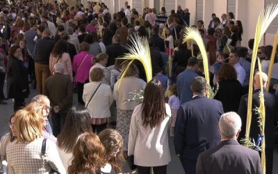 La Semana Santa arranca con buen tiempo en Sax celebrando la pasión, muerte y resurrección de Jesucristo, los misterios centrales de la fe