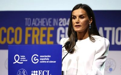 Su Majestad la Reina tiene un encuentro con más de 100 jóvenes activistas europeos contra el tabaco