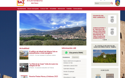 Los ciudadanos de Sax denuncian un «total nivel de dejadez» por parte del Ayuntamiento de Sax en la página web