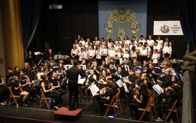 Más de 40 escolares cierran la primera participación de Sax en el proyecto «L’Escola Canta» junto a la Unión Musical