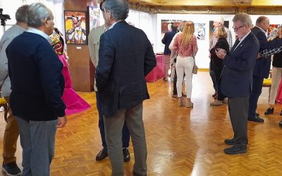 Casi una veintena de artistas alicantinos participan en la I Muestra Pictórica Fuente del Cura en Sax