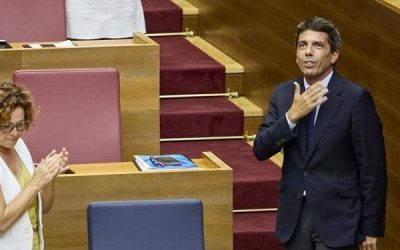 Carlos Mazón, investido nuevo president de la Generalitat con los votos de PP y Vox