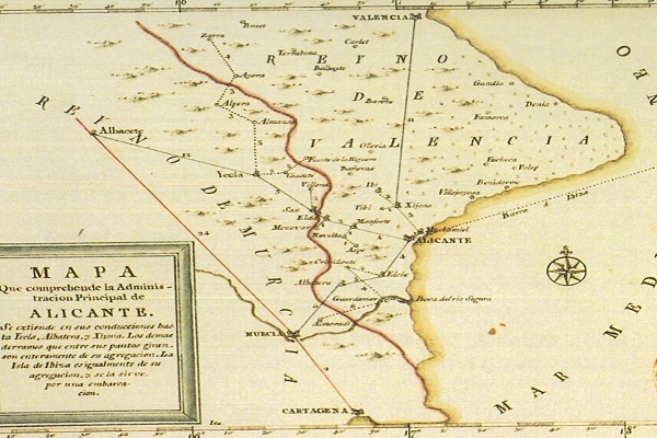La ruta del ejército francés hacia Alicante en 1823