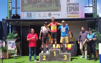 Un sajeño sube al pódium en el XXV Campeonato de España de MTB para policías locales celebrado en Las Palmas de Gran Canaria