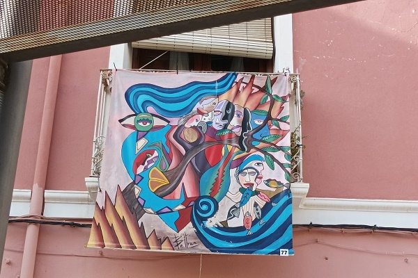 Dos pintores sajeños exponen sus obras por las calles de Petrer junto a 85 artistas más