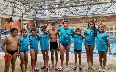 Buen comienzo de la temporada para los más pequeños del Club Natación Sax