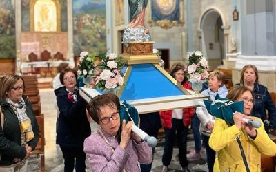 El Rosario de la Aurora se celebró en Sax los cinco domingos del mes de octubre