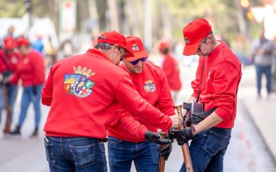 Las fiestas de San Blas de Sax estuvieron representadas en el «I Encuentro de Arcabuceros» de la Comunidad Valenciana