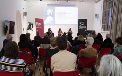 La Real Academia de España en Roma acogió la presentación del libro de la sajeña Isabel Barceló Chico, ”Mujeres de Roma. Heroísmo, intrigas y pasiones”