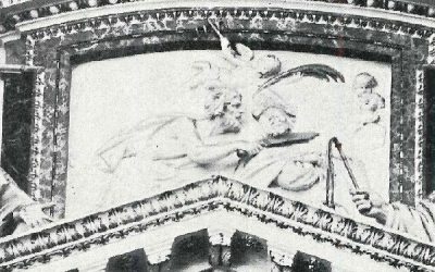 Una escultura de San Blas, de José Esteve Bonet, en la Catedral de Valencia