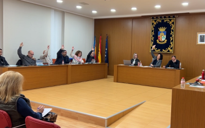 Sesión plenaria ordinaria en el Ayuntamiento de Sax convocada para el jueves 30 de mayo