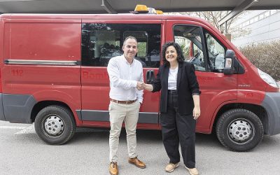 Sax recibe un vehículo del Consorcio de Bomberos de la Diputación de Alicante destinado a Protección Civil