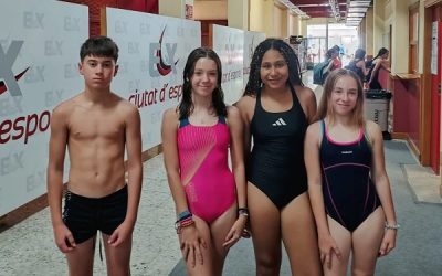 Estupendas mínimas autonómicas para el Club Natación Sax en categoría alevín