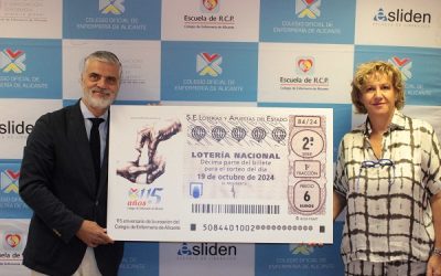 Lotería Nacional dedica un décimo a los 115 años del Colegio de Enfermería de Alicante