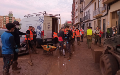 La Agrupación Local de Protección Civil de Sax tiende su mano a los pueblos más afectados por la devastación provocada por la DANA en Valencia