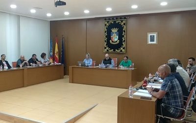 Sesión plenaria extraordinaria en el Ayuntamiento de Sax para el 6 de junio