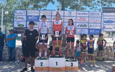 Participación con triunfos del Club Ciclista Sax en el Trofeo San Hipólito de Escuelas de Cocentaina