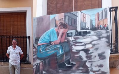 Dos pintores sajeños exponen sus obras en las calles de siete localidades de las provincias de Alicante, Valencia y Albacete