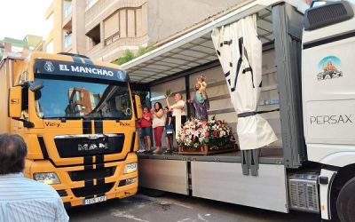 Éxito de participación en los actos de celebración de San Cristóbal en Sax