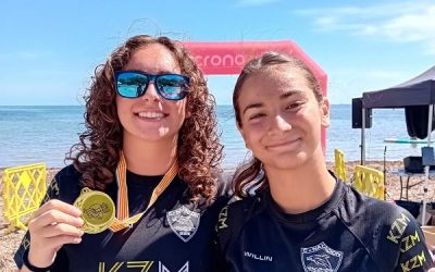 Dos nadadoras sajeñas triunfan en la II Travesía Les Rotes a nado en Dénia