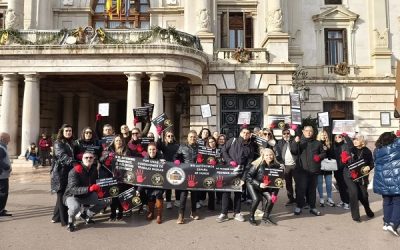 Autónomos de Sax se manifiestan en València para reclamar unas condiciones «dignas» y avisan de que sin ellos «no hay riqueza»