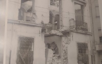 El derribo del edificio del Ayuntamiento de Sax en 1974 y 1975