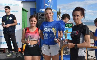 Una joven atleta sajeña sube al pódium en la carrera por el “Día mundial de la diabetes” celebrada en El Campello