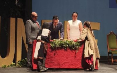 Las fiestas de San Blas de Sax, presentes en la conmemoración del medio siglo de la UNDEF