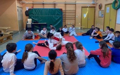 El Proyecto de Deporte, Actividad Física y Salud se lleva a cabo en el colegio Cristóbal Colón junto a la judoca Sara Conejero