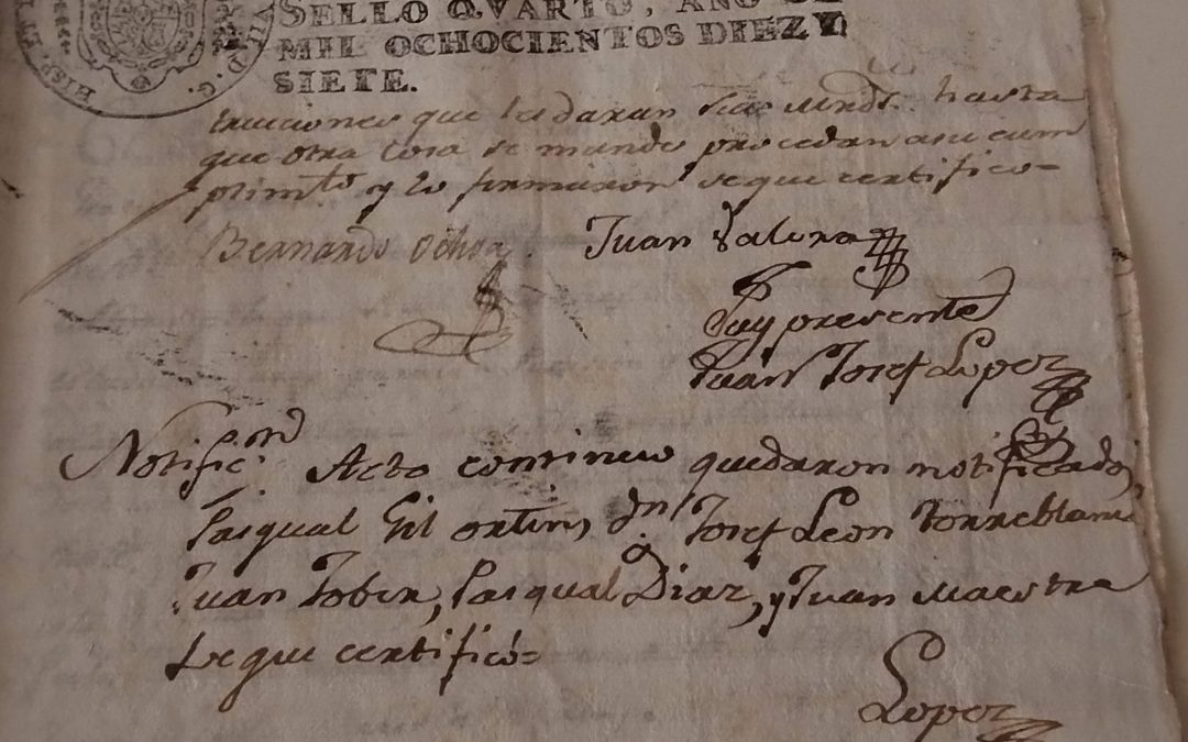 Nombramiento de rondines para la persecución y captura de malhechores, como “Los niños de Écija”, en 1817