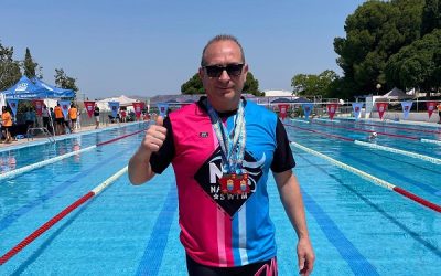 Un nadador sajeño se alza con cuatro metales en el X Memorial Virginia Hernández Vicente de Natación Máster