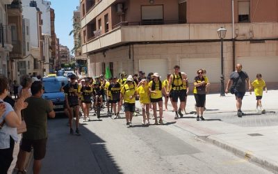 Dos atletas sajeñas se suman al reto solidario de 1.100 kilómetros de «Zancadas sobre Ruedas» contra la ELA