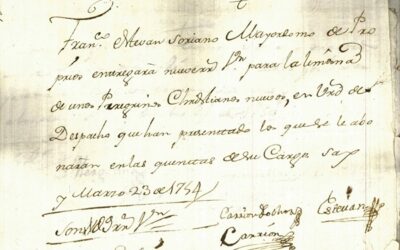 Limosnas a cristianos nuevos en Sax en 1754
