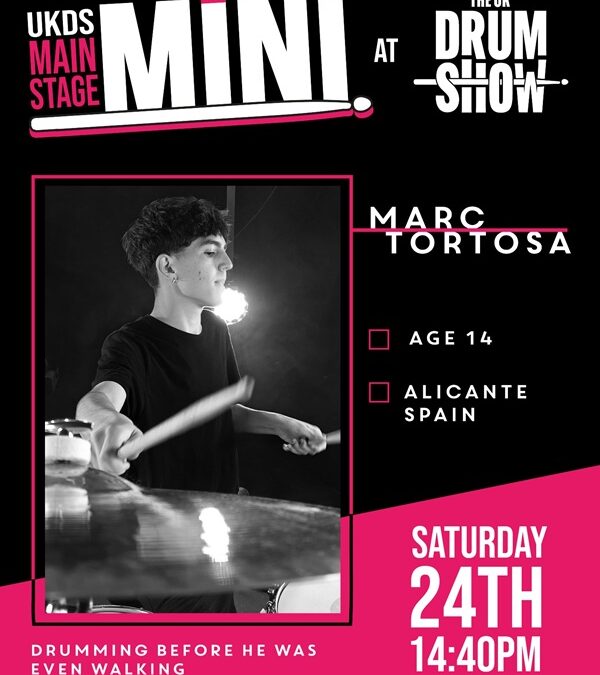 De ganar en Europa a conquistar Liverpool: El sajeño Marc Tortosa directo al The UK Drum Show