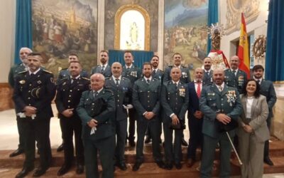 El puesto de la Guardia Civil de Sax distingue la colaboración ciudadana en el Día del Pilar